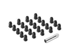 Quadratec 23 Piece Spline Drive Wheel Lug Nut & Socket Kit Color Black for Jeep 2011-2021